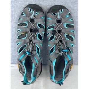KEEN Women's 10 Whisper Sandal Dark Shadow/Ceramic 1003717 Grey Teal Water Shoe